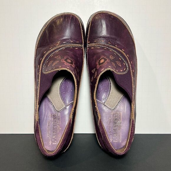 Womens SPRING STEP L'Artiste Burbank Purple Slip On Clogs / Size 7.5-8 EU 38 - Picture 5 of 8